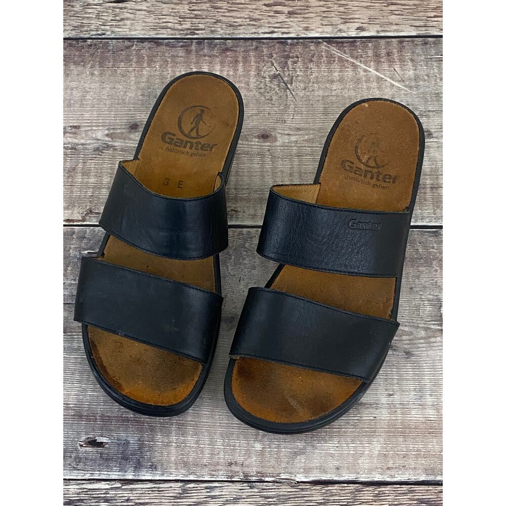 Ganter Womens Slide Leather Sandals UK Size 3 EUR 35.5 US 5.5